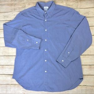 J Crew Large Blue Button Down Long Sleeve Shirt
